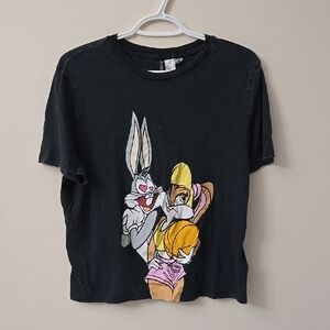 H&M Warner Bros Looney Tunes Bugs And Lola Space Jam Shirt